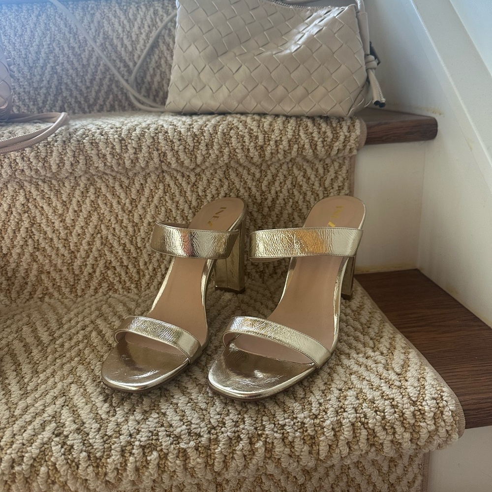 Chic Inez Sara Gold Women's Heels